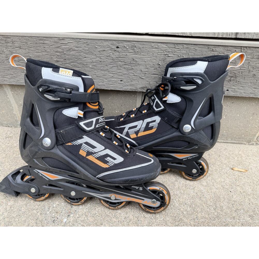 Rollerblade Zetrablade Mens Size 11 Black Bio Dynamic 80mm Wheels Inline Skates
